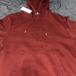 Calvin Klein Men's Burgundy Hoodie